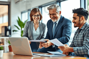 Ein Bild, das den Prozess der Kreditvergabe darstellt, mit einem Fokus auf schnelle Genehmigung.