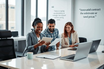 Ein Bild, das die Vorteile des einfachen Geldverdienens mit elektronischen Verträgen darstellt.