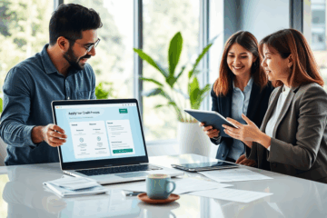 Ein Bild, das den Prozess der digitalen Kreditvergabe mit Smava darstellt.